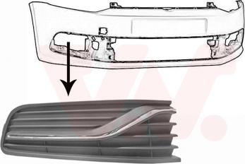 Van Wezel 5814592 - Griglia di ventilazione, Paraurti www.autoricambi360.it