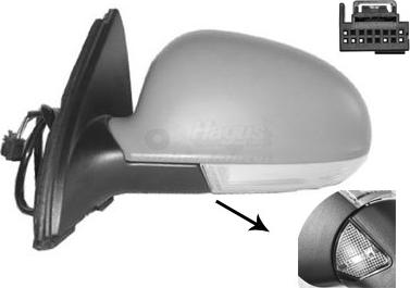 Van Wezel 5886818 - Specchio retrovisore esterno www.autoricambi360.it