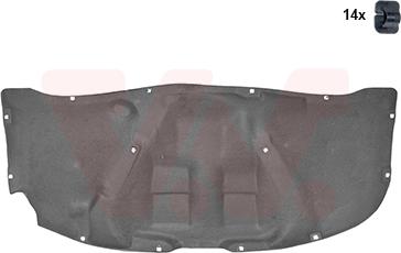 Van Wezel 5836460 - Insonorizzazione vano motore www.autoricambi360.it