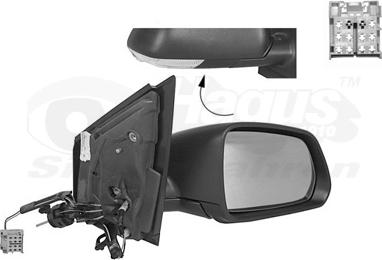 Van Wezel 5828804 - Specchio retrovisore esterno www.autoricambi360.it