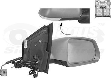 Van Wezel 5828814 - Specchio retrovisore esterno www.autoricambi360.it