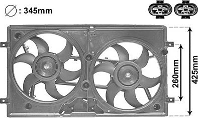 Van Wezel 5875749 - Ventola, Raffreddamento motore www.autoricambi360.it