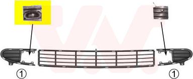 Van Wezel 5878596 - Griglia di ventilazione, Paraurti www.autoricambi360.it