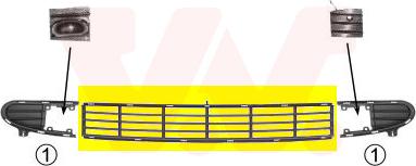 Van Wezel 5878590 - Griglia di ventilazione, Paraurti www.autoricambi360.it