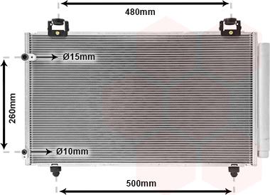 Van Wezel 53005411 - Condensatore, Climatizzatore www.autoricambi360.it