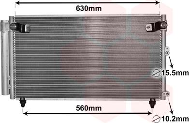Van Wezel 53005558 - Condensatore, Climatizzatore www.autoricambi360.it