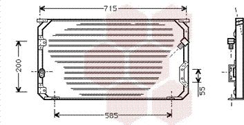 Van Wezel 53005190 - Condensatore, Climatizzatore www.autoricambi360.it