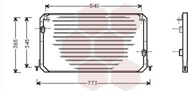 Van Wezel 53005224 - Condensatore, Climatizzatore www.autoricambi360.it