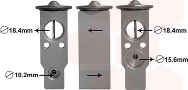 Van Wezel 53001638 - Valvola ad espansione, Climatizzatore www.autoricambi360.it