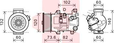 Van Wezel 5300K610 - Compressore, Climatizzatore www.autoricambi360.it