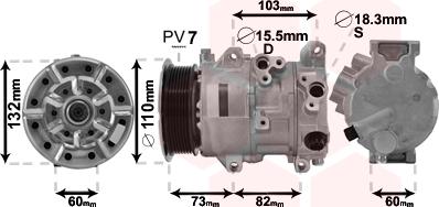 Van Wezel 5300K685 - Compressore, Climatizzatore www.autoricambi360.it