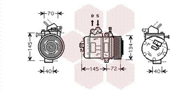 Van Wezel 5300K388 - Compressore, Climatizzatore www.autoricambi360.it