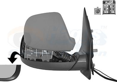 Van Wezel 5791808 - Specchio retrovisore esterno www.autoricambi360.it