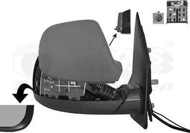 Van Wezel 5791828 - Specchio retrovisore esterno www.autoricambi360.it