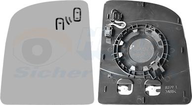 Van Wezel 5792835 - Vetro specchio, Specchio esterno www.autoricambi360.it