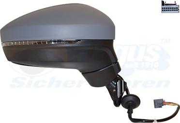 Van Wezel 5747808 - Specchio retrovisore esterno www.autoricambi360.it