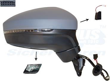 Van Wezel 5747828 - Specchio retrovisore esterno www.autoricambi360.it