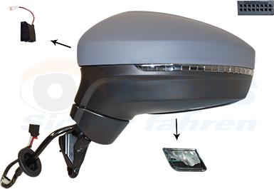 Van Wezel 5747827 - Specchio retrovisore esterno www.autoricambi360.it