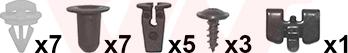 Van Wezel 5747796 - Kit montaggio, Parafango www.autoricambi360.it