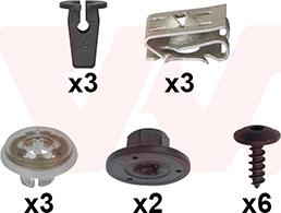 Van Wezel 5751796 - Kit montaggio, Parafango www.autoricambi360.it