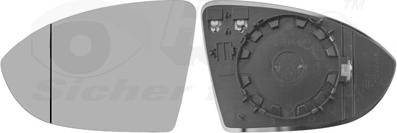Van Wezel 5769837 - Vetro specchio, Specchio esterno www.autoricambi360.it