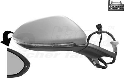 Van Wezel 5766808 - Specchio retrovisore esterno www.autoricambi360.it