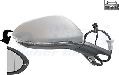 Van Wezel 5766816 - Specchio retrovisore esterno www.autoricambi360.it