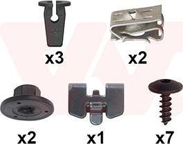 Van Wezel 5766796 - Kit montaggio, Parafango www.autoricambi360.it