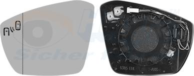Van Wezel 5706835 - Vetro specchio, Specchio esterno www.autoricambi360.it