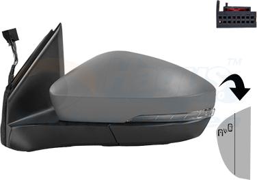 Van Wezel 5706825 - Specchio retrovisore esterno www.autoricambi360.it