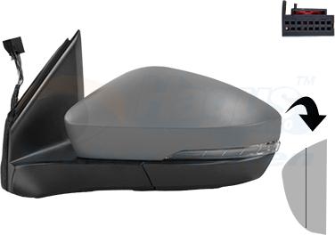 Van Wezel 5706827 - Specchio retrovisore esterno www.autoricambi360.it