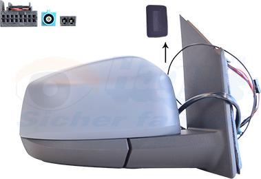 Van Wezel 5707828 - Specchio retrovisore esterno www.autoricambi360.it