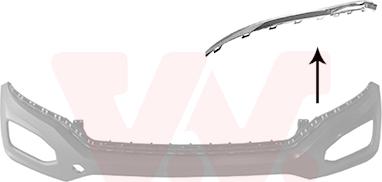 Van Wezel 5710581 - Modanatura decorativa / protettiva, Paraurti www.autoricambi360.it