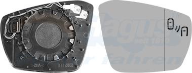 Van Wezel 5710836 - Vetro specchio, Specchio esterno www.autoricambi360.it
