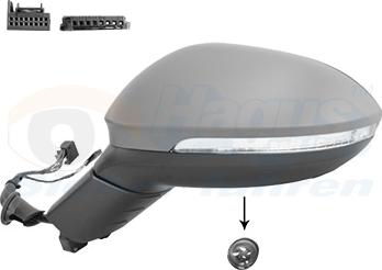 Van Wezel 5713817 - Specchio retrovisore esterno www.autoricambi360.it