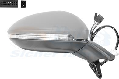 Van Wezel 5775816 - Specchio retrovisore esterno www.autoricambi360.it