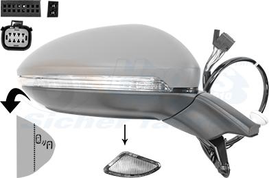 Van Wezel 5775828 - Specchio retrovisore esterno www.autoricambi360.it