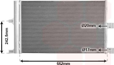 Van Wezel 69015703 - Condensatore, Climatizzatore www.autoricambi360.it