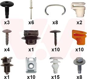 Van Wezel 0991794 - Kit montaggio, Paraurti www.autoricambi360.it