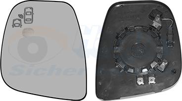 Van Wezel 0944835 - Vetro specchio, Specchio esterno www.autoricambi360.it