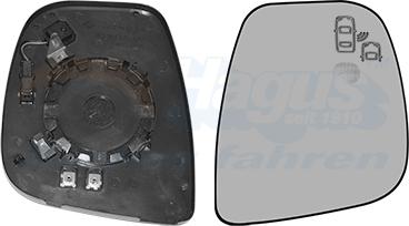 Van Wezel 0944836 - Vetro specchio, Specchio esterno www.autoricambi360.it