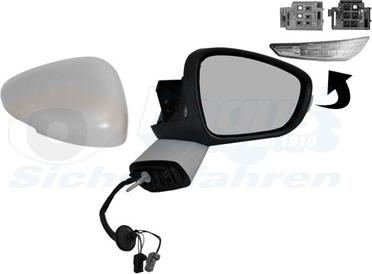 Van Wezel 0968808 - Specchio retrovisore esterno www.autoricambi360.it