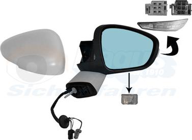 Van Wezel 0968818 - Specchio retrovisore esterno www.autoricambi360.it