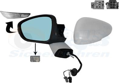 Van Wezel 0968817 - Specchio retrovisore esterno www.autoricambi360.it
