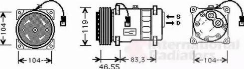 Van Wezel 0900K019 - Compressore, Climatizzatore www.autoricambi360.it