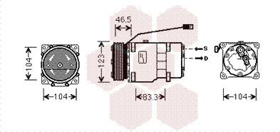 Van Wezel 0900K257 - Compressore, Climatizzatore www.autoricambi360.it