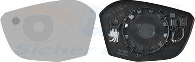 Van Wezel 0989835 - Vetro specchio, Specchio esterno www.autoricambi360.it
