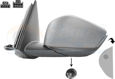 Van Wezel 0989827 - Specchio retrovisore esterno www.autoricambi360.it