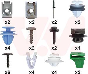 Van Wezel 0989793 - Kit montaggio, Paraurti www.autoricambi360.it