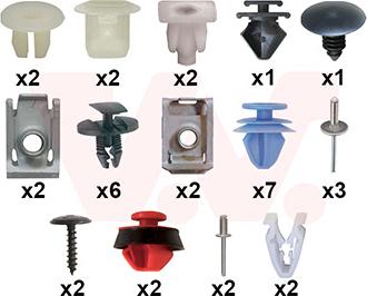 Van Wezel 0984796 - Kit montaggio, Parafango www.autoricambi360.it